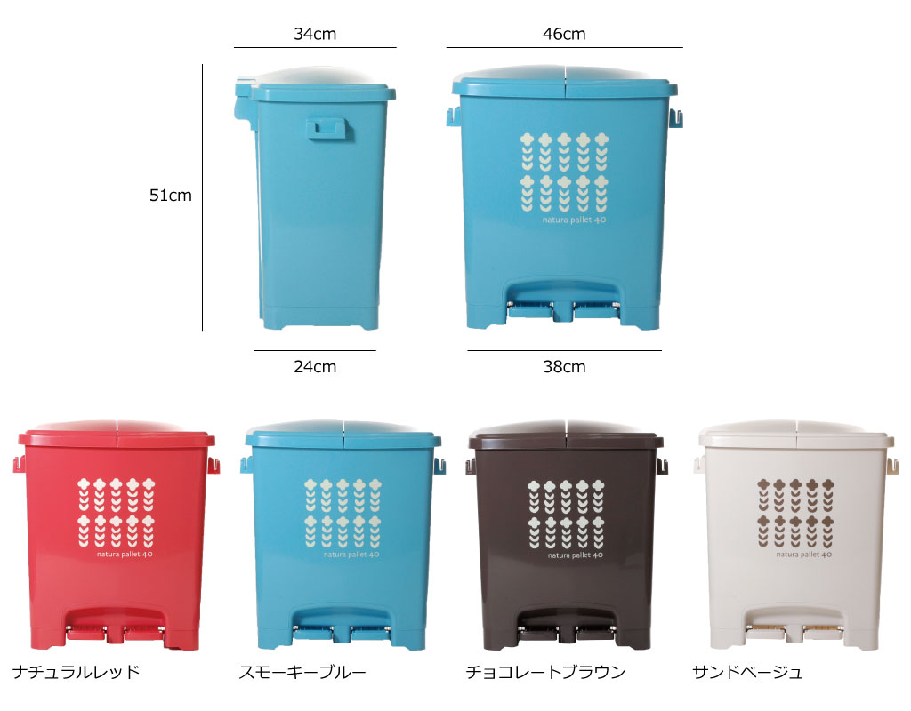 日本製 エコペダルペール 4分別 ゴミ箱 ごみ箱 ダストボックス