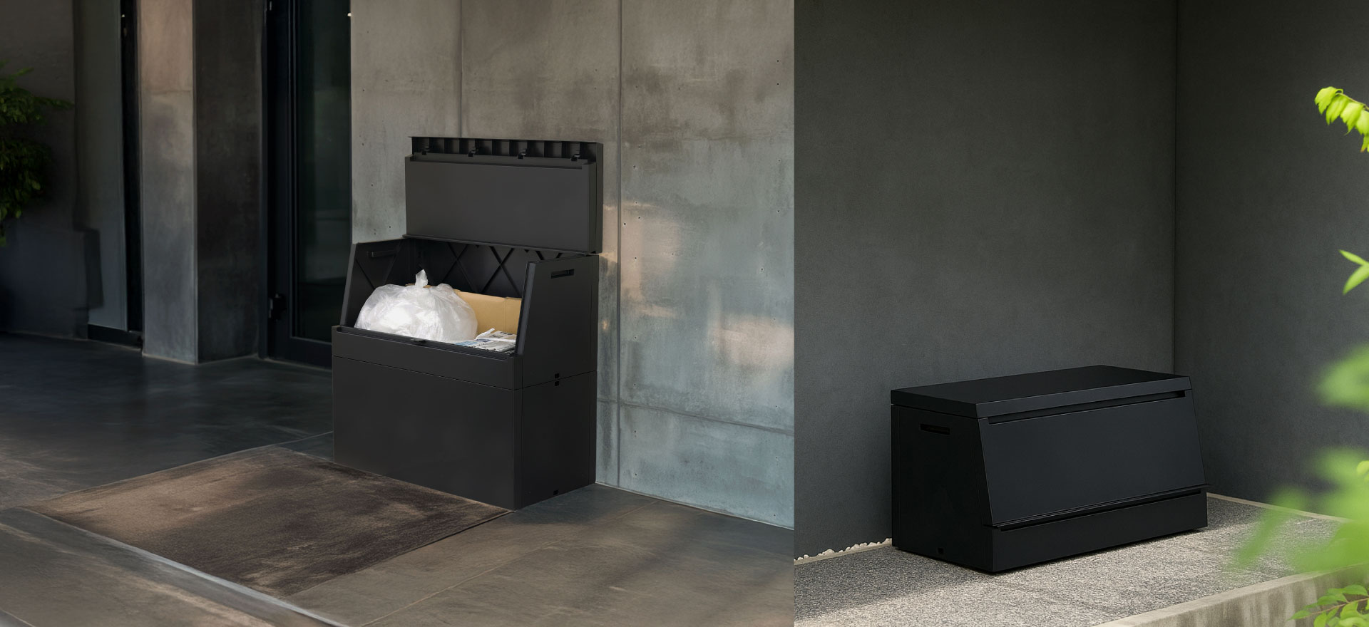 SOLOW OUTDOOR STOCKER 出し入れがスムーズな屋外ストッカー