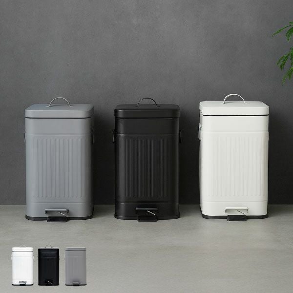 Galva ガルバ スクエアダストボックス 12L 2個セット | インテリア雑貨・ゴミ箱