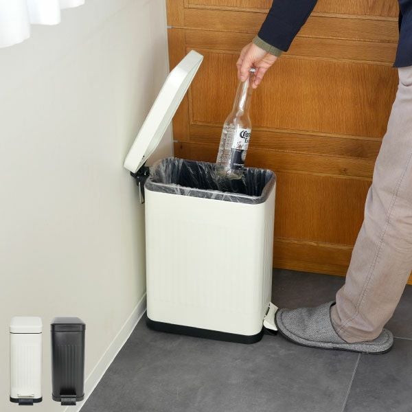 Galva ガルバ スクエアダストボックス ソフトクロージング 10L | インテリア雑貨・ゴミ箱