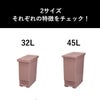 平和工業 バタフライペダルペール 45L 2個セット | インテリア雑貨・ゴミ箱