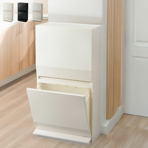 SOLOW 通路で使えるペダル分別ストッカー 2段 | インテリア雑貨・ゴミ箱