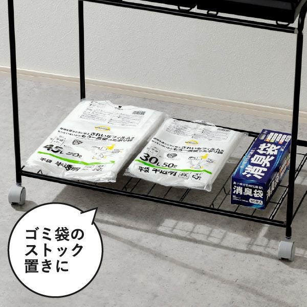 RISU リス 2分別フレームダストワゴン フタ付き | インテリア雑貨・ゴミ箱