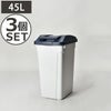 ハンドル付 分別ペール 45L 3個セット | インテリア雑貨・ゴミ箱