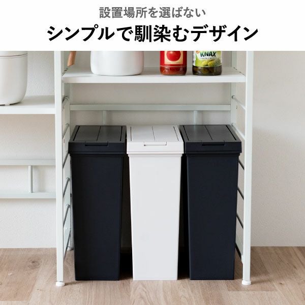 ASVEL アスベル 両開きダストボックス 20L | インテリア雑貨・ゴミ箱