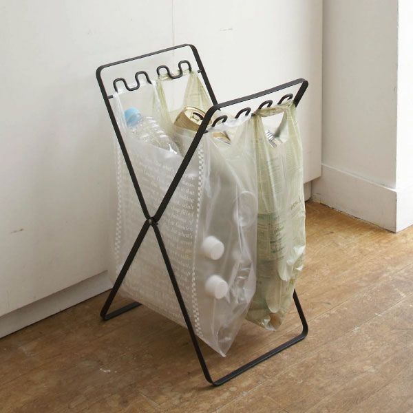 山崎実業 レジ袋スタンド タワー tower | インテリア雑貨・タワーシリーズ・ゴミ箱