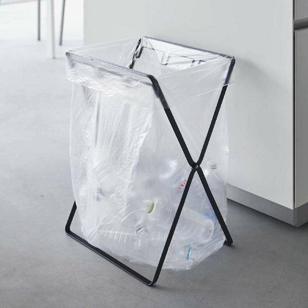 山崎実業 レジ袋3連&45Lゴミ袋スタンド タワー tower 2個セット | インテリア雑貨・ゴミ箱