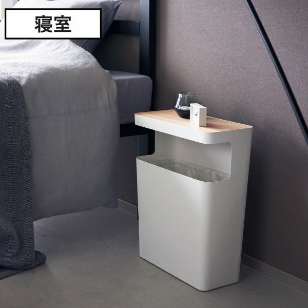 山崎実業 天板付きトラッシュカン リン 角型 | インテリア雑貨・リンシリーズ