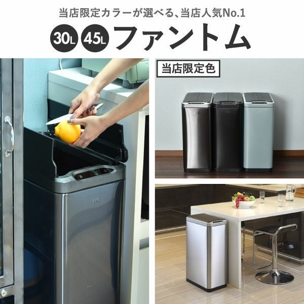 EKO イーケーオー ファントムセンサービン 30L | インテリア雑貨・ゴミ箱