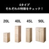 家具のように置けるプッシュ式ゴミ箱 20L | インテリア雑貨・ゴミ箱