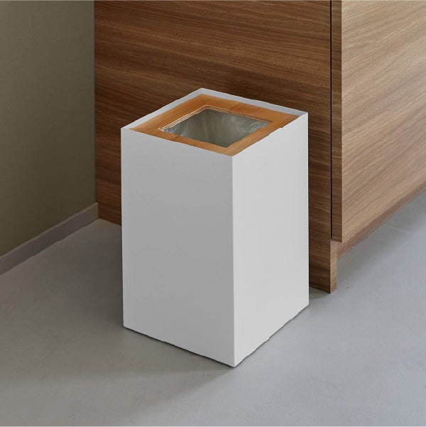 山崎実業 トラッシュカン リン 角型 14L RIN | インテリア雑貨・リンシリーズ・ゴミ箱