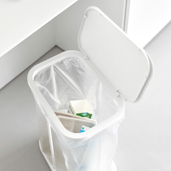  山崎実業 キャスター付き分別ゴミ袋ホルダー LUCE ルーチェ | インテリア雑貨・ゴミ箱