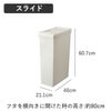 SOLOW ソロウ 隙間や通路で使えるダストボックス スライドオープン 40L 2個セット | インテリア雑貨・ゴミ箱