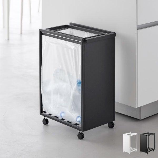 山崎実業 スリム目隠しダストワゴン タワー 45L tower | インテリア雑貨・タワーシリーズ・ゴミ箱