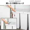新輝合成 両開きスリムダストボックス 45L | インテリア雑貨・ゴミ箱